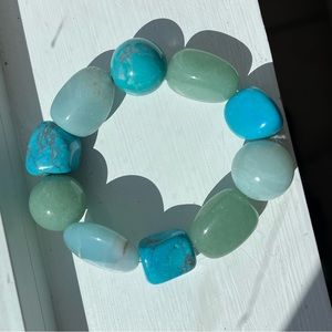 Multicolored Gemstone Stretch Bracelet